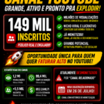 💰 CANAL VIRAL 149 MIL INSCRITOS | PRONTO PRA EXPLODIR NOVAMENTE 🔥