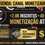 Canal YouTube Monetizado - Nicho Ciência e Tecnologia (Militar) - 2.8k Inscritos.