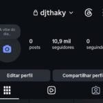 Conta instagram 10900 seguidores quase 11k
