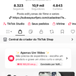 Conta do tiktok