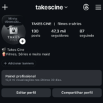 Conta com 47mil seguidores