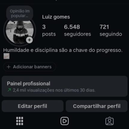 Conta instagram 6k real engajamento até bom
