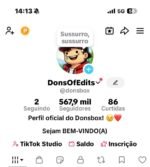 Conta TIKTOK com 567K de seguidores com monetização