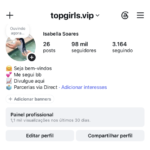 Conta de Instagram com 98k no nicho hot