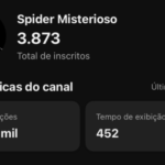 Vendo canal do YouTube com 3.873 inscritos ✅