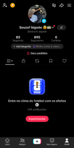 Conta com 895 seguidores!!! Aquecida para tiktok shop!!!