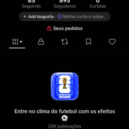 Conta com 895 seguidores!!! Aquecida para tiktok shop!!!