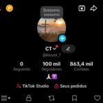 Vendo conta com 100k de seguidores, CONTA SEM NENHUMA RESTRIÇÃO