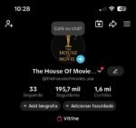 TikTok Gringo Monetizado +195 Seguidores Nicho Filmes