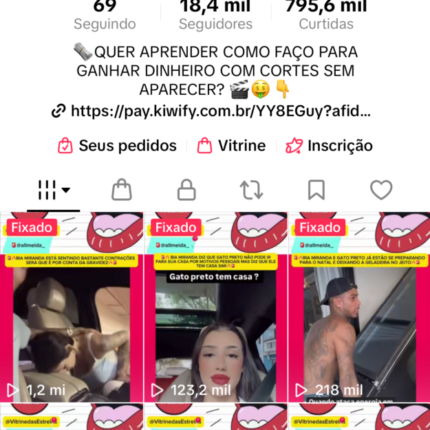 Conta TikTok monetizada 18k