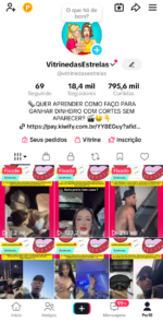Conta tik tok monetizada 18k