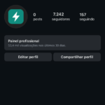 Conta Instagram +7.300 seguidores