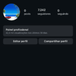 Conta Instagram +7.300 seguidores