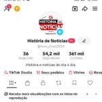 CONTA TIKTOK MONETIZADA | 54K SEG 👥 | 360.6K CURT❤️ | Notícias e Humor 😂 | SEM RESTRIÇÕES | 🚀