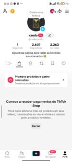 CONTA COM TIKTOK SHOP ATIVO + 2.6K DE SEGUIDORES PRONTO PARA VENDER NO SHOP!!! ( Oferta imperdível )