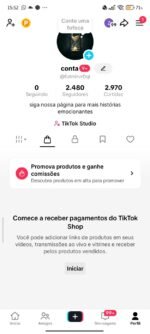 CONTA COM TIKTOK SHOP ATIVO + 2.4K DE SEGUIDORES PRONTO PARA VENDER NO SHOP!!! (oferta imperdível)