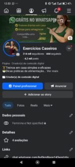 Vendo combo página do Facebook 214 mil seguidores+ perfil do Instagram com 38 mil seguidores+grupo do WhatsApp 900 seguidores+ grupo do Facebook com 22 mil seguidores.