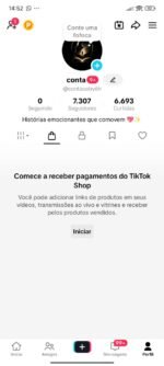 CONTA COM TIKTOK SHOP ATIVO + 7.3K DE SEGUIDORES MUITO ENGAJADA PRONTA PARA VENDER NO SHOP!!!! (oferta única)