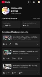 Canal com 28mil inscritos