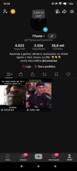 Conta tiktok antiga com engajamento real