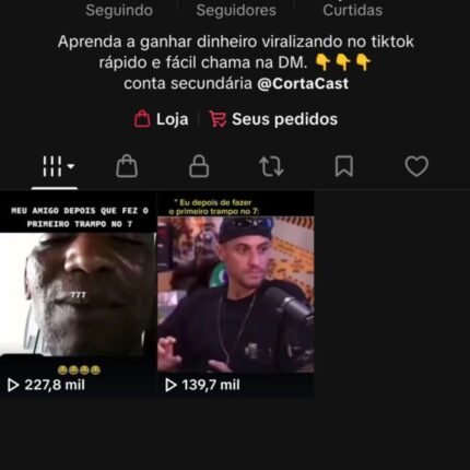 Conta tiktok antiga com engajamento real