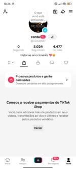 CONTA COM TIKTOK SHOP ATIVO + 5K DE SEGUIDORES PRONTO PARA VENDER NO TIKTOK SHOP MUITO ENGAJADA!!! (Oferta imperdível)
