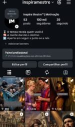 INSTAGRAM Inspira Mestre 100 mil seguidores- Motivação/ Engajamento altíssimo