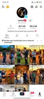 CONTA TIKTOK MONETIZADA + 61,7K DE SEGUIDORES MUITO ENGAJADA COM VÍDEO MUITO VIRAL!!!! (oferta única)