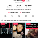 TikTok 8,5k - Reta Final para Monetização (10k) | Vídeos com +120k Views | Público Orgânico