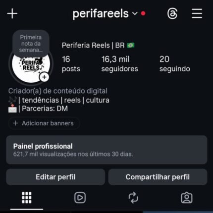 CONTA INSTAGRAM 16K