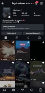 Conta instagram impecável, 166k de seguidores totalmente orgânicos.
