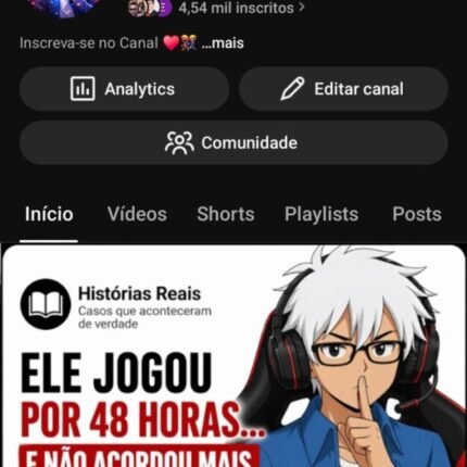CANAL YOUTUBE | KOBZINHO 4500 MIL INSCRITOS | NÃO MONETIZADO | VIDEOS VIRALIZA RAPIDO | CONTA ABANDONADA