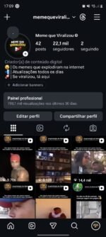 Conta Instagram com 22k de seguidores orgânicos e autênticos
