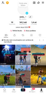 PERFIL DO TIK TOK COM 140K DE SEGUIDORES, NÃO FLOPADA⚠️.