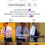 Conta no TikTok @linhacomdeus