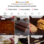 Página Tik Tok com 5K de seguidores.