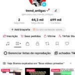 Conta tiktok 44mil seguidores