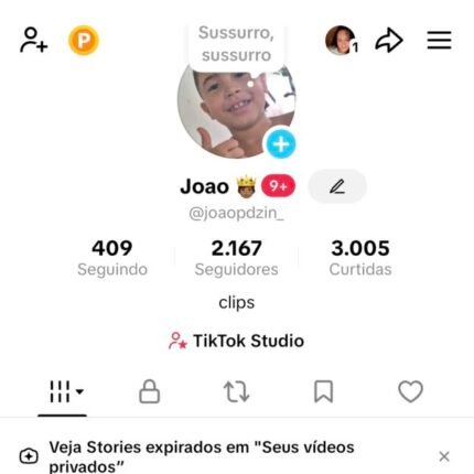 Conta do tiktok