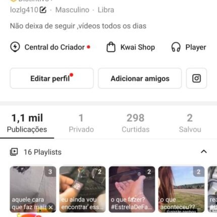 Conta Kwai 35,9 mil seguidores