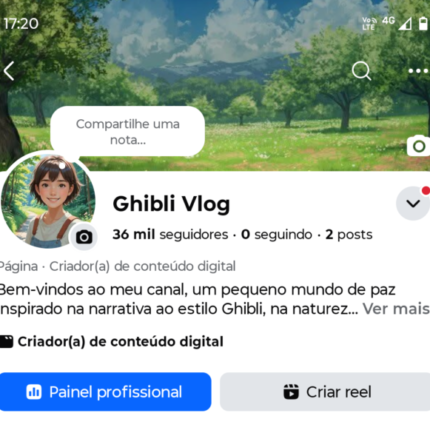 Página do Facebook