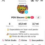 Conta Tiktok | Conta Monetizada | 67K de seguidores | +21M de Visualizações