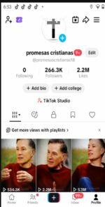Conta tiktok RPM Altíssimo, regiao:(Estados unidos), 266 mil seguidores, Monetizada!, Sem restrições, engajamento alto.