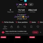 Conta de tiktok 11K de seguidores