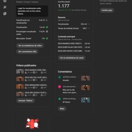 🔥 CANAL YOUTUBE À VENDA | +1.177 INSCRITOS | +32 MIL VISUALIZAÇÕES | CRESCIMENTO EXPLOSIVO 🚀