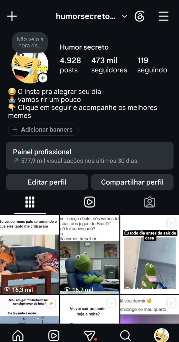 cropped-Screenshot_20260526_125735_Instagram.jpg Página Insta com 473 mil seguidores para vender rápido - Imagem 1