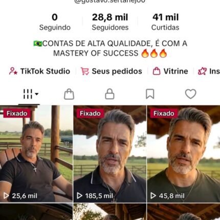 🔥 CONTA TIKTOK SHOP + MONETIZADA 🇧🇷 À VENDA 🔥 Mais de 28 mil seguidores