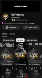 CANAL NO YOUTUBE 14,5 MIL + TIKTOK 43 MIL MONETIZADO + INSTAGRAM 27 MIL seguidores