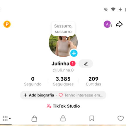 Conta tiktok shop 3300 Seguidores
