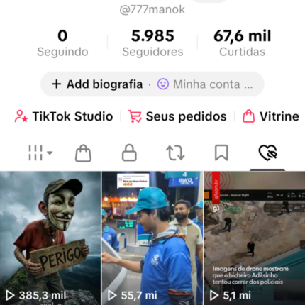 🚀 VENDO CONTA TIKTOK PRONTA PARA MONETIZAÇÃO 🚀