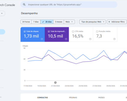 Vendo site com trafego organico
